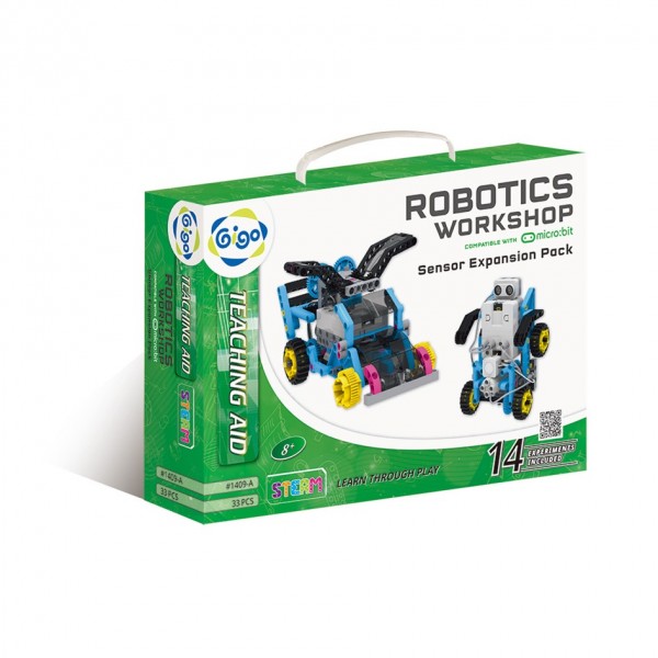 ROBOTICS WORKSHOP COMPATIBLE WITH micro:bit - SENSOR EXPANSION PACK